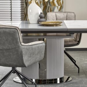 Pikendatav Söögilaud DANCAN, valge marmor