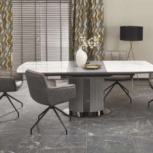 Pikendatav Söögilaud DANCAN, valge marmor