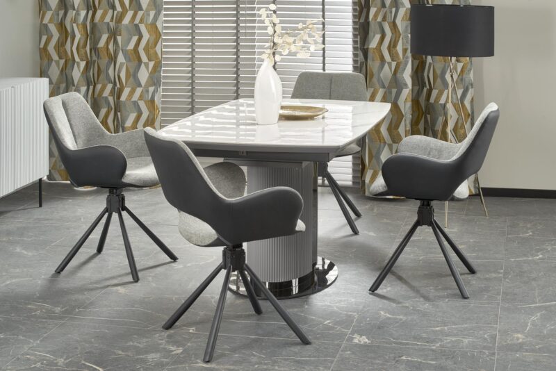 Pikendatav Söögilaud DANCAN, valge marmor