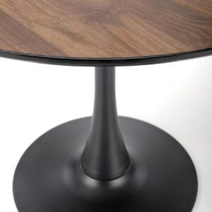 2010001196754_8 Ümar söögilaud OLMARA, pähklipuu / must