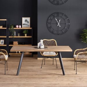 Pikendatav Söögilaud ALTENO, pähkel / must