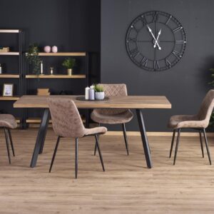 Pikendatav Söögilaud ALTENO, pähkel / must