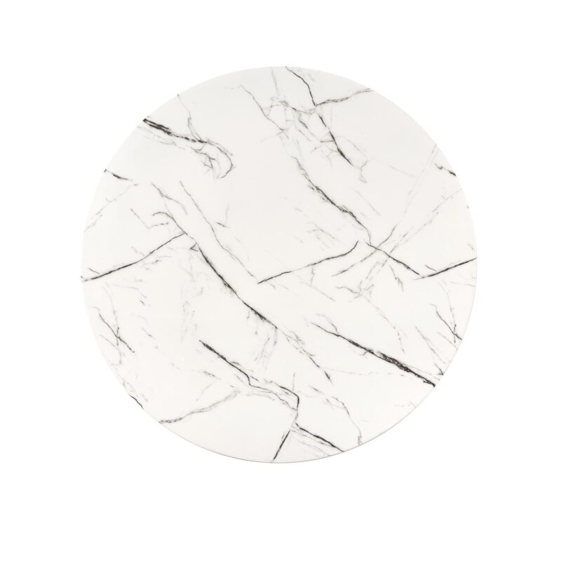 2010001196785_2 Söögilaud RAIMOND, valge marmor / kuld