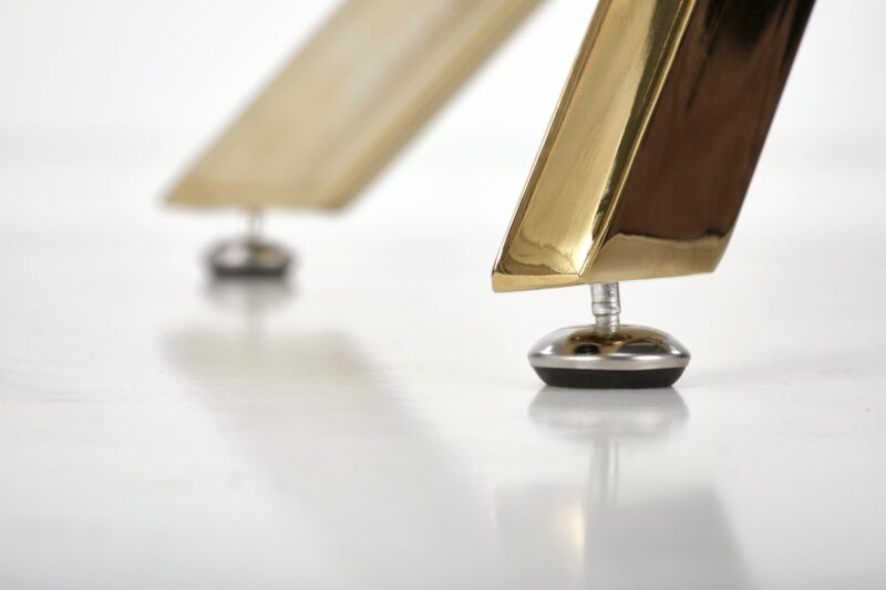 2010001196785_6 Söögilaud RAIMOND, valge marmor / kuld