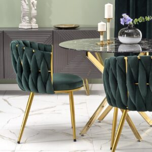 Söögilaud RAIMOND, must marmor / kuldne