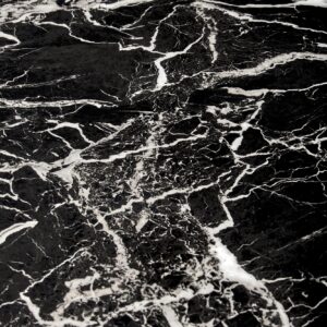 Söögilaud RAIMOND, must marmor / kuldne