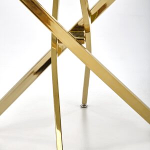 Söögilaud RAIMOND, must marmor / kuldne