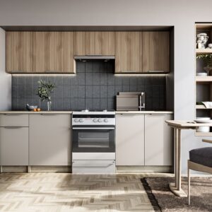 Köögikomplekt TATIANA 240, värv: esikülg - pähkel/kašmiir, korpus – sonoma tamm.