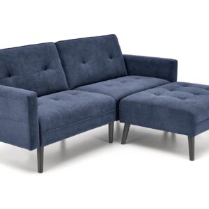 Diivan CORNELIUS, kokkuklapitav / tumbaga / sinine