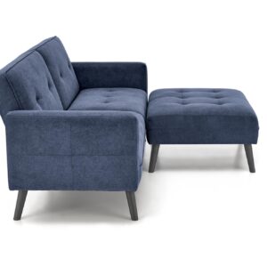 Diivan CORNELIUS, kokkuklapitav / tumbaga / sinine