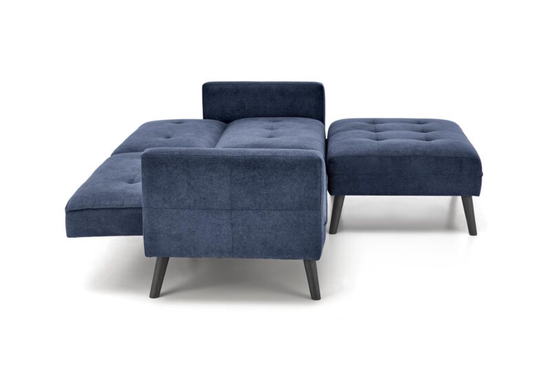 Diivan CORNELIUS, kokkuklapitav / tumbaga / sinine