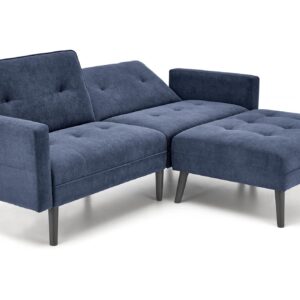 Diivan CORNELIUS, kokkuklapitav / tumbaga / sinine