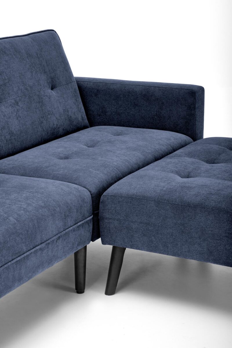 Diivan CORNELIUS, kokkuklapitav / tumbaga / sinine