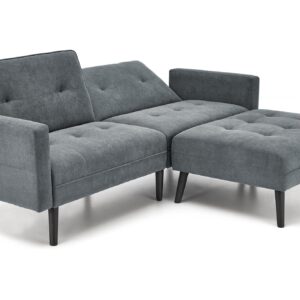 Diivan CORNELIUS, kokkuklapitav / tumbaga / hall