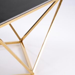 Kohvilaud FELICIA, must marmor / kuld