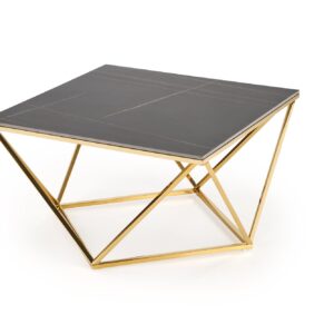 Kohvilaud FELICIA, must marmor / kuld