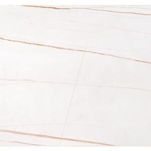 Kohvilaud UNIVERON 2, valge marmor / kuld