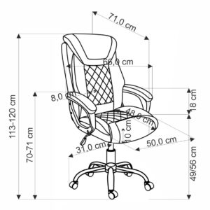 Kontoritool HELDER, hall