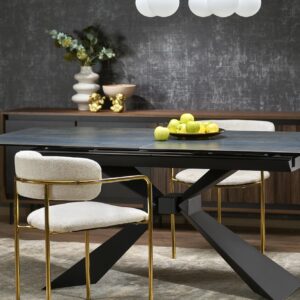 Stacked from 4 images. Method=A (R=8,S=4) Söögilaud NORVIN, sinine marmor / must