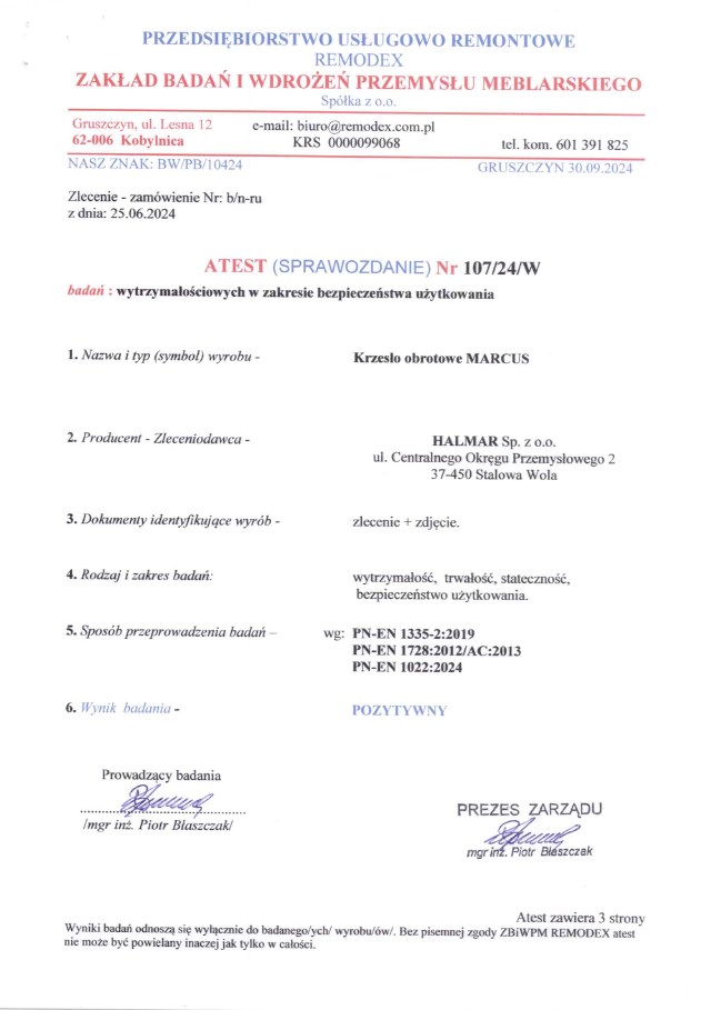 Kontoritool MARVIC, must