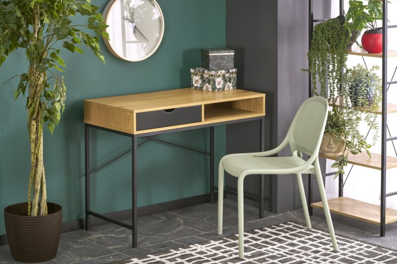 Kirjutuslaud MARVELI, naturaalne / must