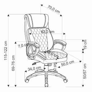 Kontoritool THOMER, must