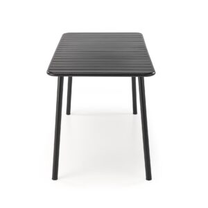 Söögilaud AUROSO, ristkülikuline / must