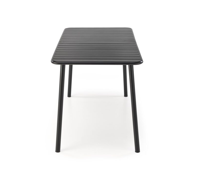 Söögilaud AUROSO, ristkülikuline / must