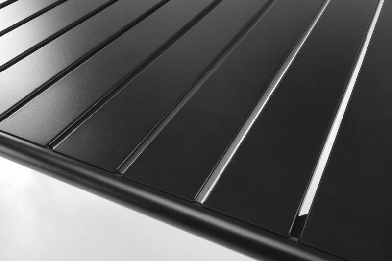 Söögilaud AUROSO, ristkülikuline / must