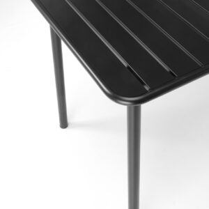 Söögilaud AUROSO, ristkülikuline / must