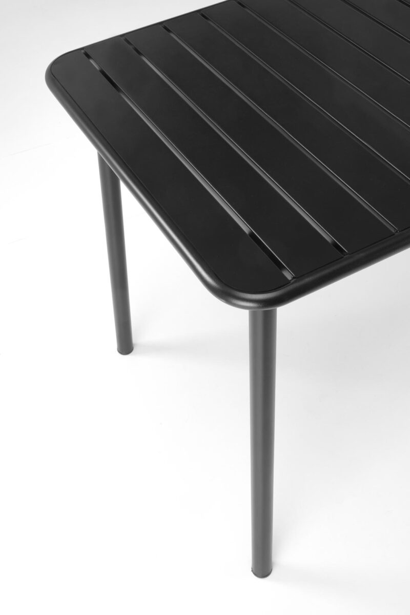 Söögilaud AUROSO, ristkülikuline / must