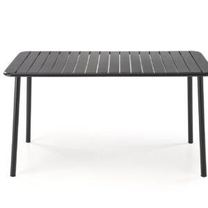 Söögilaud AUROSO, ristkülikuline / must