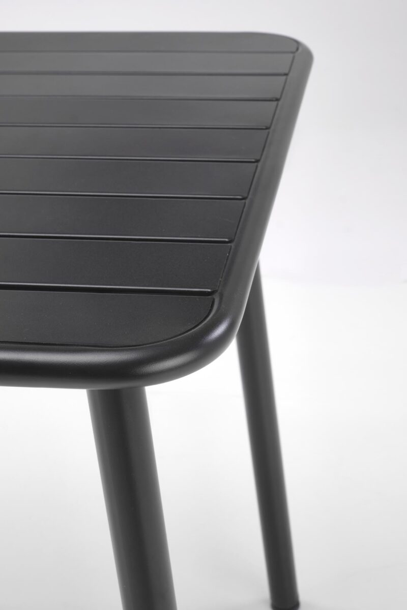 Söögilaud AURONA, ruudukujuline / must