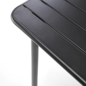 Söögilaud AURONA, ruudukujuline / must