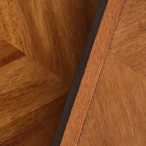 Kohvilaudade komplekt ELERNA (2 tk), pähkel / must