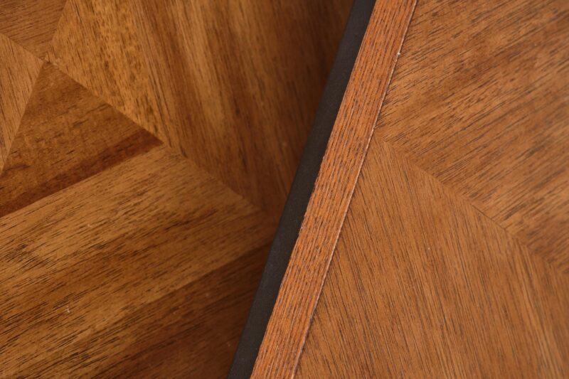 Kohvilaudade komplekt ELERNA (2 tk), pähkel / must