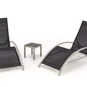 Päevitustoolide komplekt EMERON (2 tk) + laud