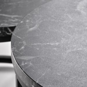 Kohvilaua komplekt ORELIN, must marmor / must