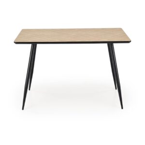 Söögilaud ALVELA, naturaalne / must