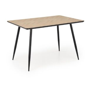 Söögilaud ALVELA, naturaalne / must