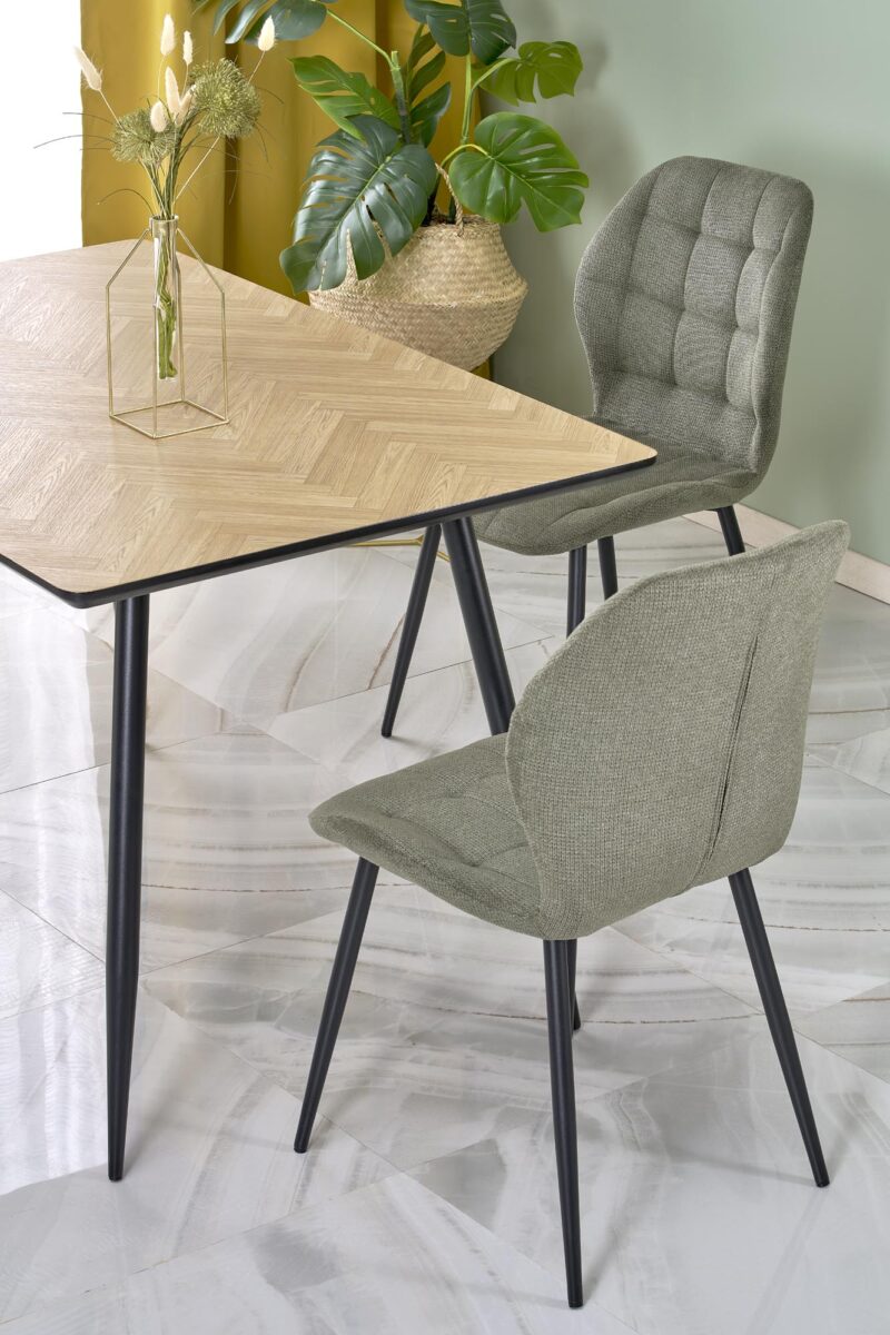 Söögilaud ALVELA, naturaalne / must