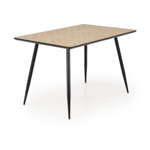 Söögilaud ALVELA, naturaalne / must
