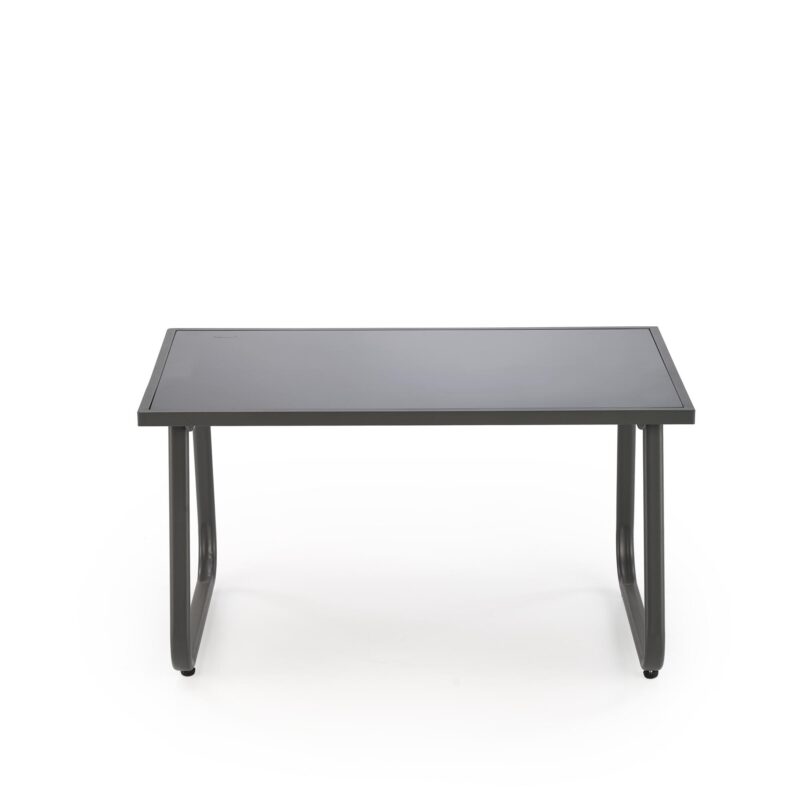 Aiamööblikomplekt CONOR (diivan + 2 tugitooli + kohvilaud), tumehall / helesinine