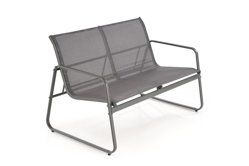 Aiamööblikomplekt CONOR (diivan + 2 tugitooli + kohvilaud), tumehall / helesinine