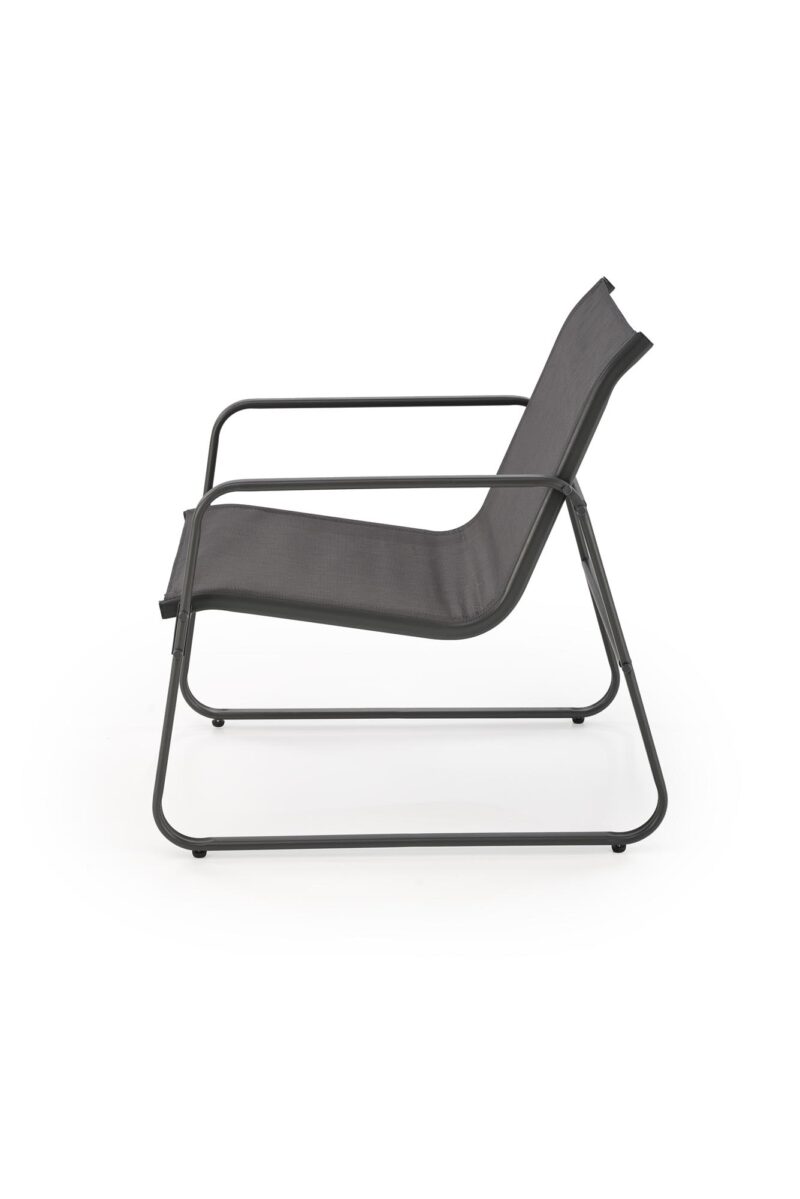 Aiamööblikomplekt CONOR (diivan + 2 tugitooli + kohvilaud), tumehall / helesinine