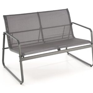 Aiamööblikomplekt CONOR (diivan + 2 tugitooli + kohvilaud), tumehall / helesinine