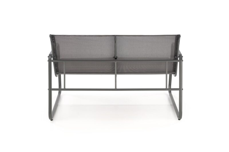 Aiamööblikomplekt CONOR (diivan + 2 tugitooli + kohvilaud), tumehall / helesinine