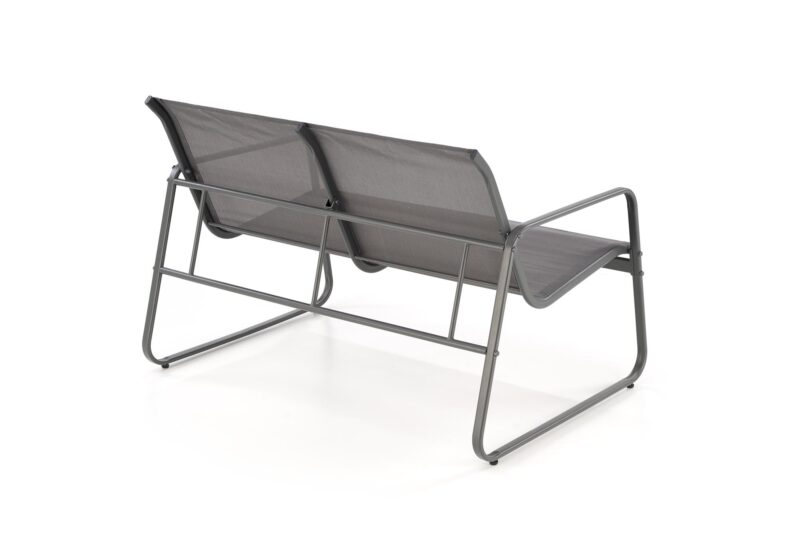 Aiamööblikomplekt CONOR (diivan + 2 tugitooli + kohvilaud), tumehall / helesinine