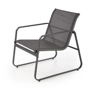 Aiamööblikomplekt CONOR (diivan + 2 tugitooli + kohvilaud), tumehall / helesinine