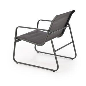 Aiamööblikomplekt CONOR (diivan + 2 tugitooli + kohvilaud), tumehall / helesinine